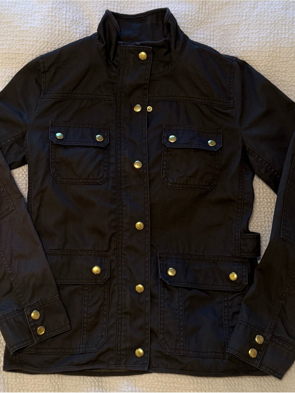 J.Crew | Downtown Field Jacket | Forest Green Utility Military Jacket | XS - Picture 2 of 14